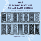 56 Ready-to-Use CNC & Laser Cutting | SVG DXF AI (Digital Download)