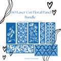 60 Floral Panel Laser Cut Files Bundle | Decorative Wall Screen SVG (Digital Download)
