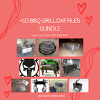 +10 BBQ Grill DXF Files | Metal CNC Plasma Bundle | Instant Download