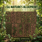 forest wall art SVG DXF AI File | Laser Cut Tree Line Wall Art | CNC Wood Panel Instant Download