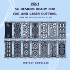 56 Ready-to-Use CNC & Laser Cutting | SVG DXF AI (Digital Download)
