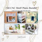 50+ CNC Storage Shelf Bundle | Laser Cut Storage Designs (svg, dxf)