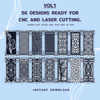 56 Ready-to-Use CNC & Laser Cutting | SVG DXF AI (Digital Download)