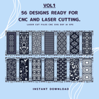 56 Ready-to-Use CNC & Laser Cutting | SVG DXF AI (Digital Download)