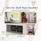 50+ CNC Storage Shelf Bundle | Laser Cut Storage Designs (svg, dxf)
